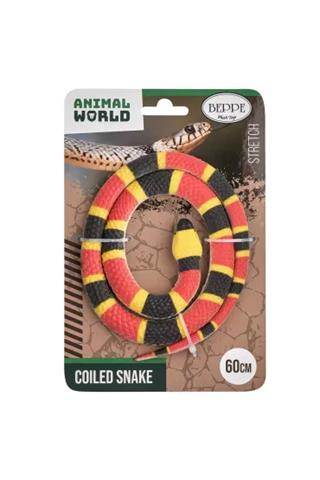 BEPPE WĄŻ GUMOWY KORALOWY 60 CM 14258 WGM