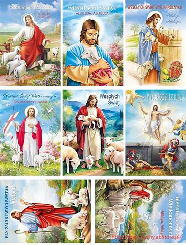 POLMAK KARTKA OKOLICZNOŚCIOWA B6B WLRL  223 BROKAT RELIGIJNA WIELKANOC /25/