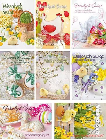 POLMAK KARTKA OKOLICZNOŚCIOWA B6B WLSW  224 BROKAT WIELKANOC /25/