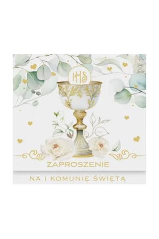 POLMAK ZAPROSZENIE KOMUNIA ŚWIĘTA KWADRAT ZKW 62165 OP.10SZT
