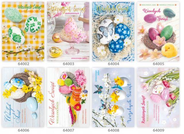 POLMAK KARTKA OKOLICZNOŚCIOWA B6B WLSW  232 BROKAT WIELKANOC /25/