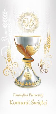 ART NUVO KARTKA DL KS 0111 PAMIĄTKA KOMUNII 10/