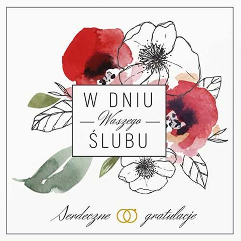 ART NUVO KARTKA OZDOBNA ŚLUB KW S 0304  /10/