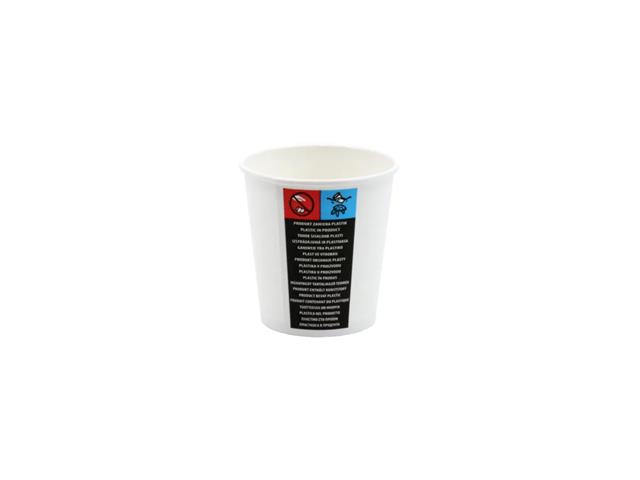KUBKI PAPIEROWE 180ML A'100 BIAŁE KRAM