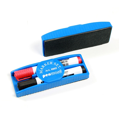 PSH-MARKER SUCHOŚCIERALNE 2KOL.+GĄBKA   0805 /12/