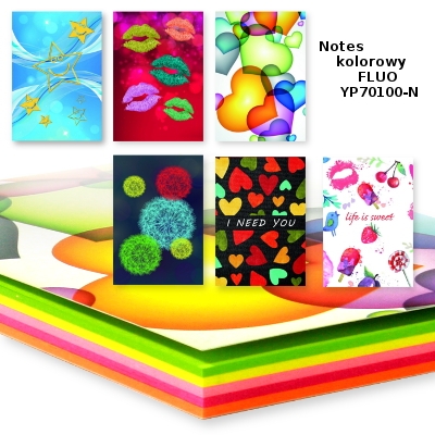 notes kolorowy yp70100-n fluo psh /6/