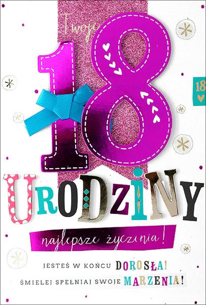 PAN DRAGON KARTKA OZDOBNA 18 URODZINY   HM200-1120