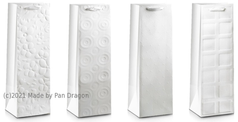 TORBA OZDOBNA 12*36*9CM LUX BUTELKA 022 PAN DRAGON  /12/