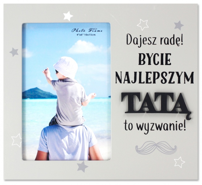 dragon ramka do zdjęć harmony bycie najlepszym tatą to wyzwanie 10*15 dzień ojca