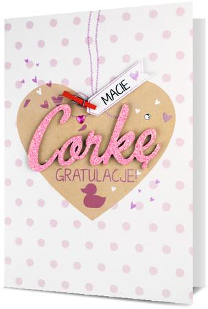 PAN DRAGON KARTKA OZDOBNA MACIE CÓRKĘ   GRATULACJE HM-200 1999