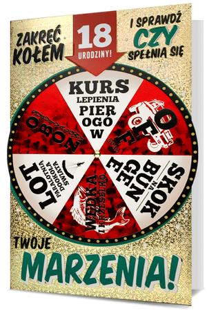 PAN DRAGON KARTKA OZDOBNA 18 URODZINY   HM200-2014