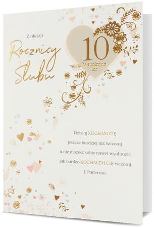 PAN DRAGON KARTKA OZDOBNA ROCZNICA ŚLUBUZ NAKLEJKAMI CYFRY HM-200 2450