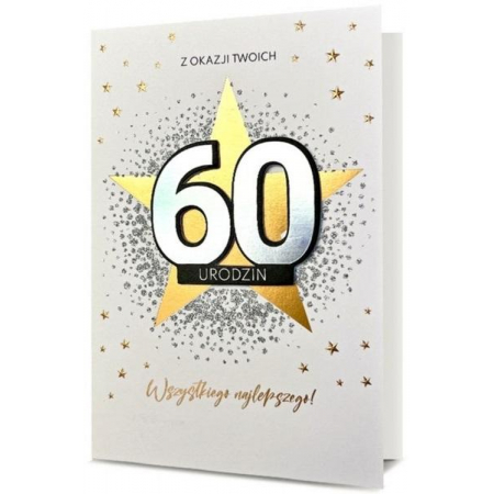 pan dragon kartka ozdobna 60 urodziny hm-100-1090