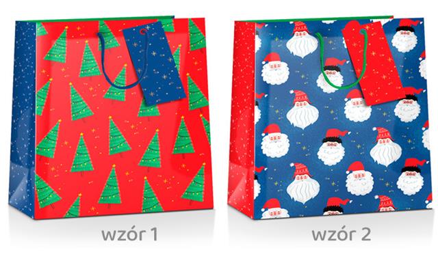 TORBA OZDOBNA 15*15*7.5CM PAN DRAGON-BN CDXMAS 6-CD GWIAZDKA /12/