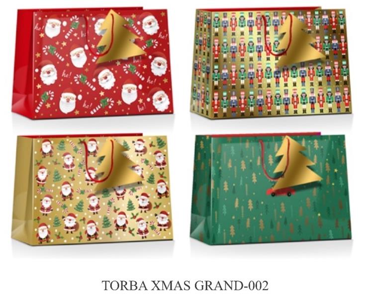 torba ozdobna 31.5*26*12cm dragon duża  grand bn 002 gwiazdka /12/