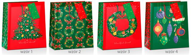 TORBA OZDOBNA 15*15*7.5CM DRAGON CD XMAS9-CD BN GWIAZDKA /12/