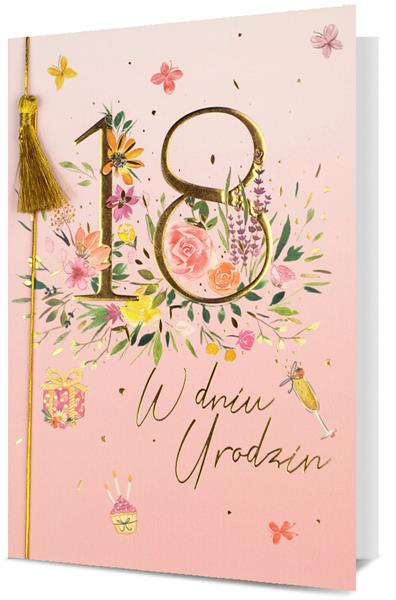 PAN DRAGON KARTKA OZDOBNA 18 URODZINY   HM-200 2958