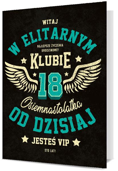 PAN DRAGON KARTKA OZDOBNA B6 18 URODZINY2003