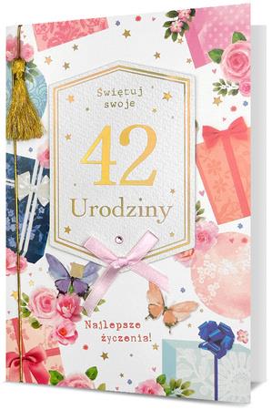 PAN DRAGON KARTKA OZDOBNA URODZINY NAKLEJKAMI Z CYFRAMI HM-200 3042