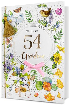 PAN DRAGON KARTKA OZDOBNA URODZINY NAKLEJKAMI Z CYFRAMI HM-200 3044