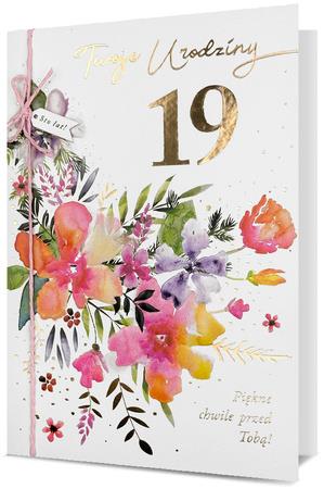 PAN DRAGON KARTKA OZDOBNA URODZINY NAKLEJKAMI Z CYFRAMI HM-200 3048