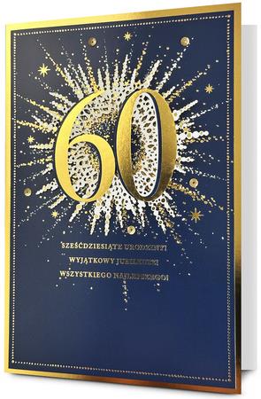 PAN DRAGON KARTKA OZDOBNA 60 URODZINY   HM-200 3086