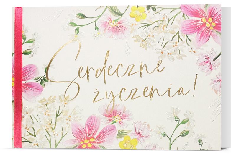 PAN DRAGON KARTKA OZDOBNA SERDECZNE ŻYCZENIA HM200-3107