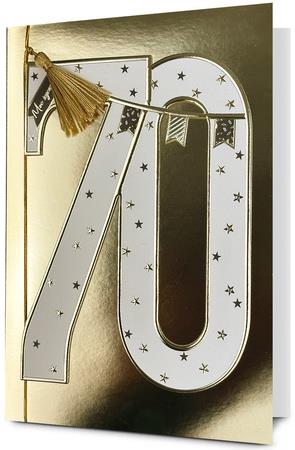 PAN DRAGON KARTKA OZDOBNA 70 URODZINY   HM200-3168