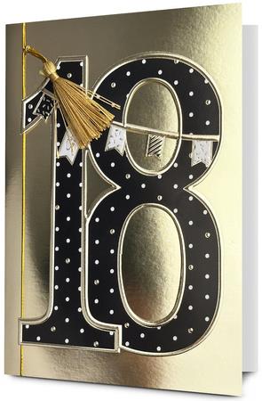 PAN DRAGON KARTKA OZDOBNA 18 URODZINY   HM200-3171