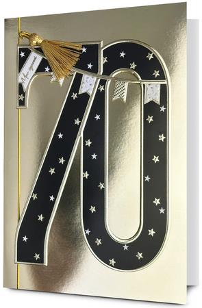 PAN DRAGON KARTKA OZDOBNA 70 URODZINY   HM200-3176