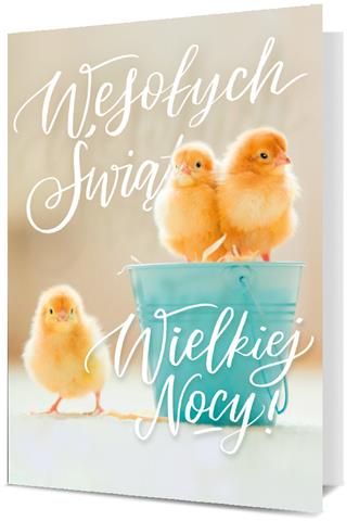 PAN DRAGON KARTKA OZDOBNA B6 WIELKANOC  2014
