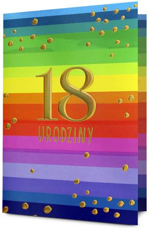 PAN DRAGON KARTKA OZDOBNA 18 URODZINY   HM200 3197