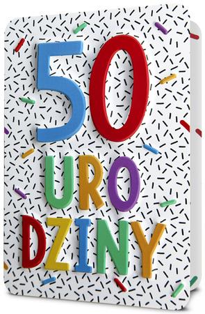 PAN DRAGON KARTKA OZDOBNA 50 URODZINY   HM200 3214