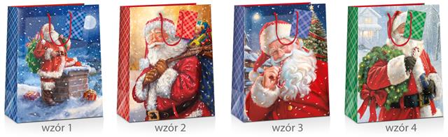 TORBA OZDOBNA 18*23*10CM DRAGON ŚREDNIA XMAS 10-001 BN GWIAZDKA /12/