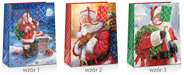 TORBA OZDOBNA 33*46*10CM DRAGON MAXI 003XMAS-10-003 BN GWIAZDKA /12/