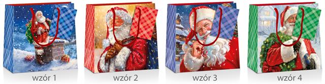 TORBA OZDOBNA 15*15*7.5CM PAN DRAGON-BN CD XMAS 10-CD  GWIAZDKA /12/