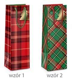 TORBA OZDOBNA 12*36*9CM DRAGON BUTELKA  12-022 BN GWIAZDKA /12/