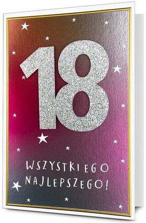 PAN DRAGON KARTKA OZDOBNA 18 URODZINY   HM200-3279