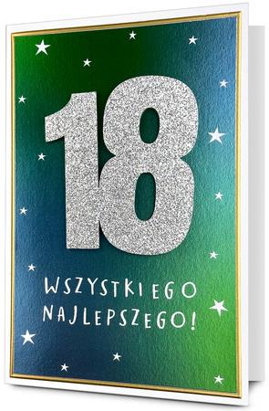 PAN DRAGON KARTKA OZDOBNA 18 URODZINY   HM200-3280