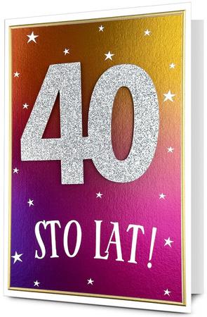 PAN DRAGON KARTKA OZDOBNA 40 URODZINY   HM200-3281