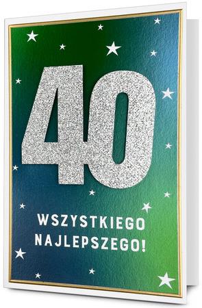 PAN DRAGON KARTKA OZDOBNA 40 URODZINY   HM200-3282