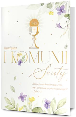 PAN DRAGON KARTKA OZDOBNA PAMIĄTKA KOMUNII K.STAR-154