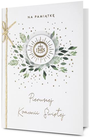 PAN DRAGON KARTKA OZDOBNA PAMIĄTKA KOMUNII HM200-3310