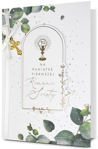 PAN DRAGON KARTKA OZDOBNA PAMIĄTKA KOMUNII HM200-3311