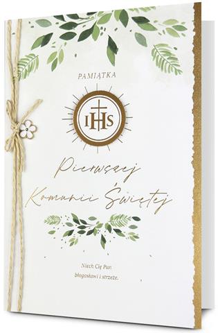 PAN DRAGON KARTKA OZDOBNA PAMIĄTKA KOMUNII HM200-3314