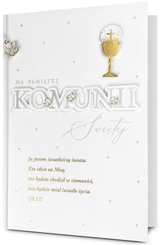 PAN DRAGON KARTKA OZDOBNA PAMIĄTKA KOMUNII HM200-3319