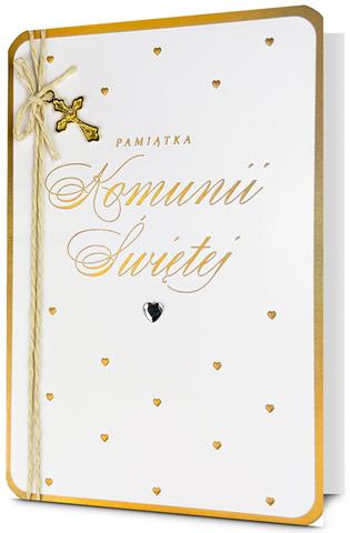 PAN DRAGON KARTKA OZDOBNA PAMIĄTKA KOMUNII HM200-3323