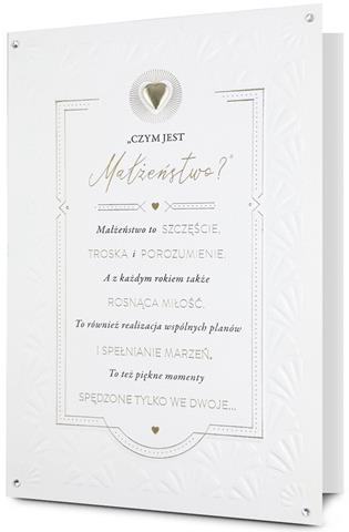 PAN DRAGON KARTKA OZDOBNA ŚLUB HM-200-3340