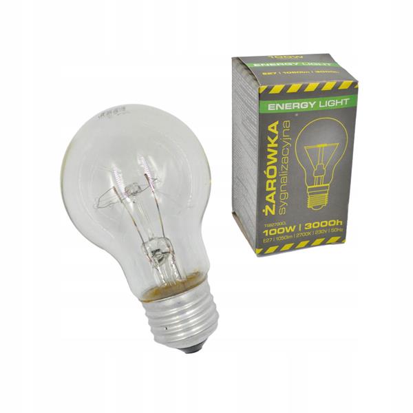 żarówka 100w/e27 d/gwint energy light   230v sygnalizacyjna /10/