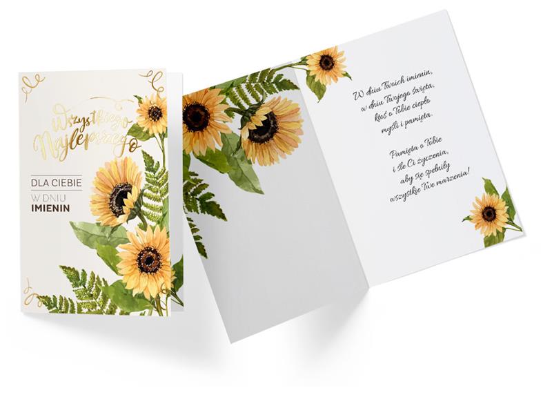 KUKARTKA KARTKA OZDOBNA IMIENINY PR-245